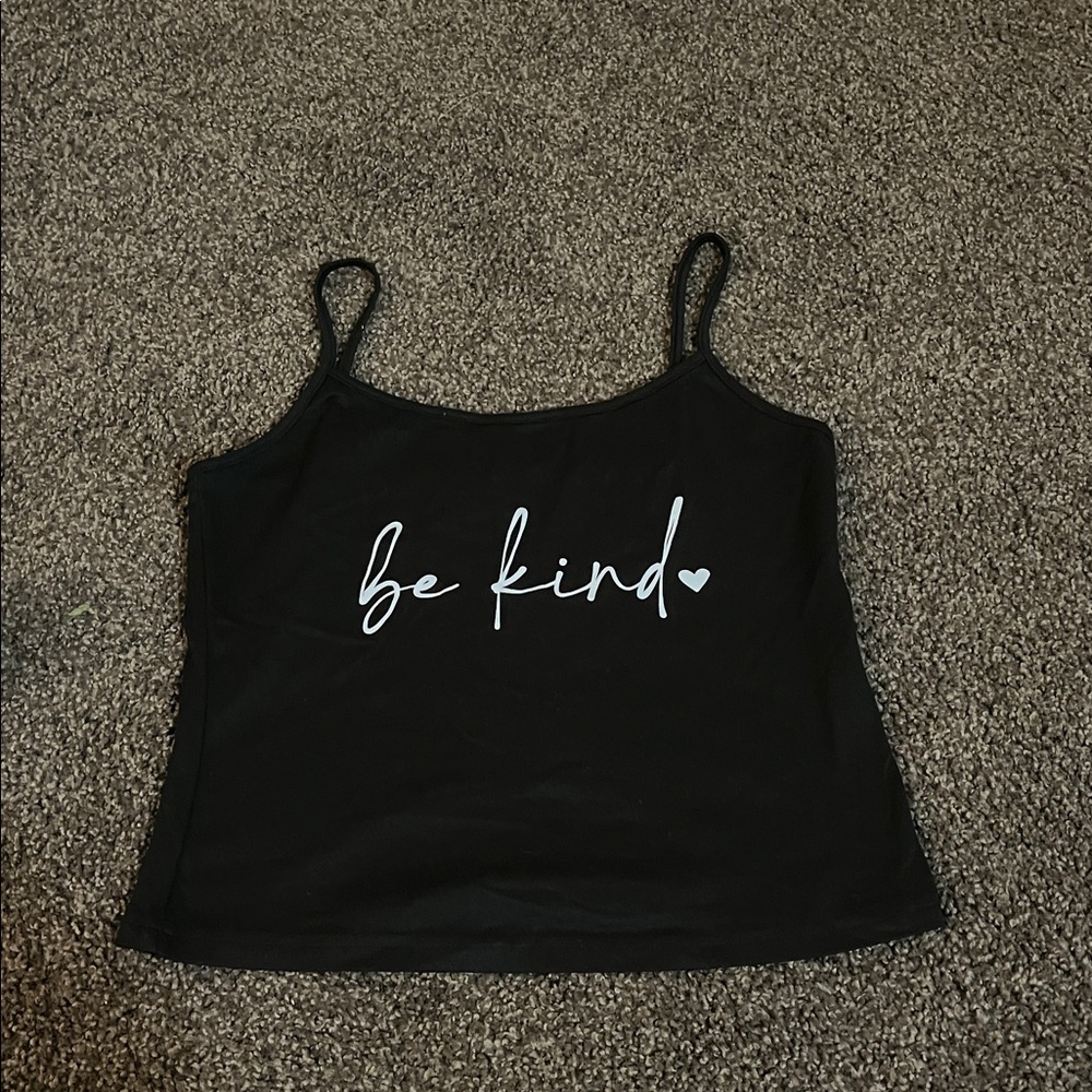 Black 'Be Kind' Tank Top